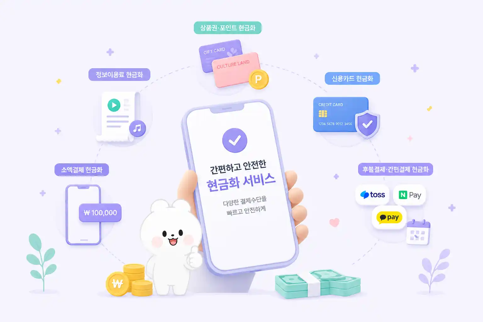 소액결제, 정보이용료, 상품권·후불결제 관련 정보